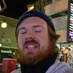 Another photo of my face at the Sapporo Snow Festival.